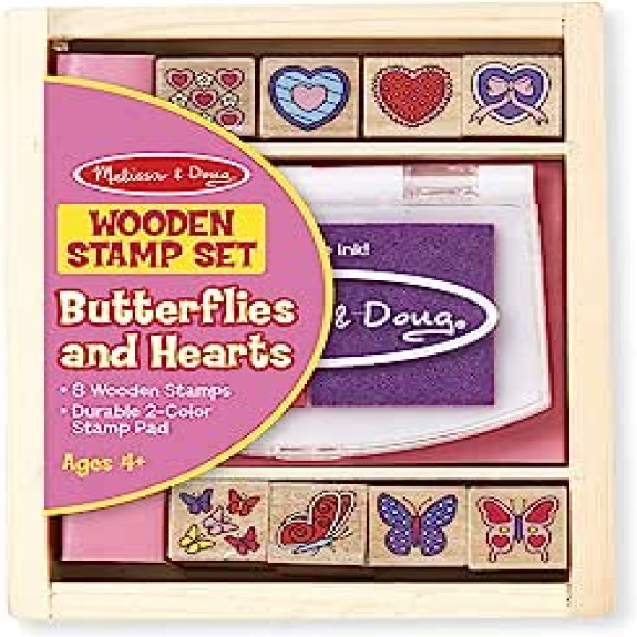 Melissa and Doug Butterfly and Hearts Stamp Set